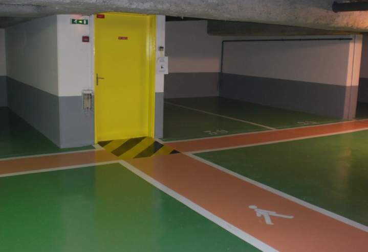 Peinture de parking, Île-de-France