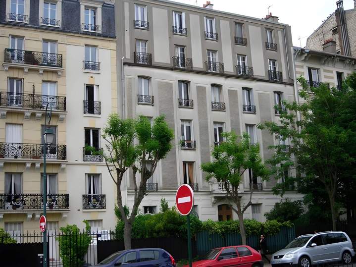 Façade d'immeuble à ravaler, Île-de-France