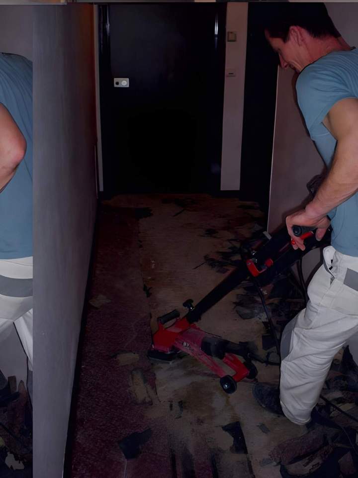 Ponçage de parquet, Île-de-France