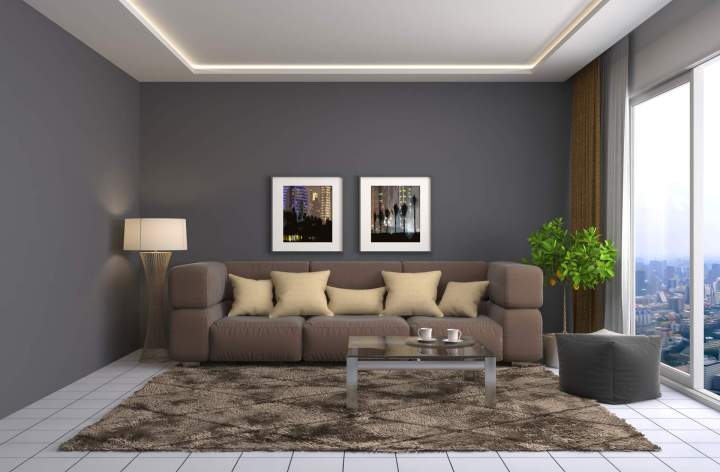 Espace de vie ouvert comprenant une cuisine, un salon et une salle à manger, Île-de-France 